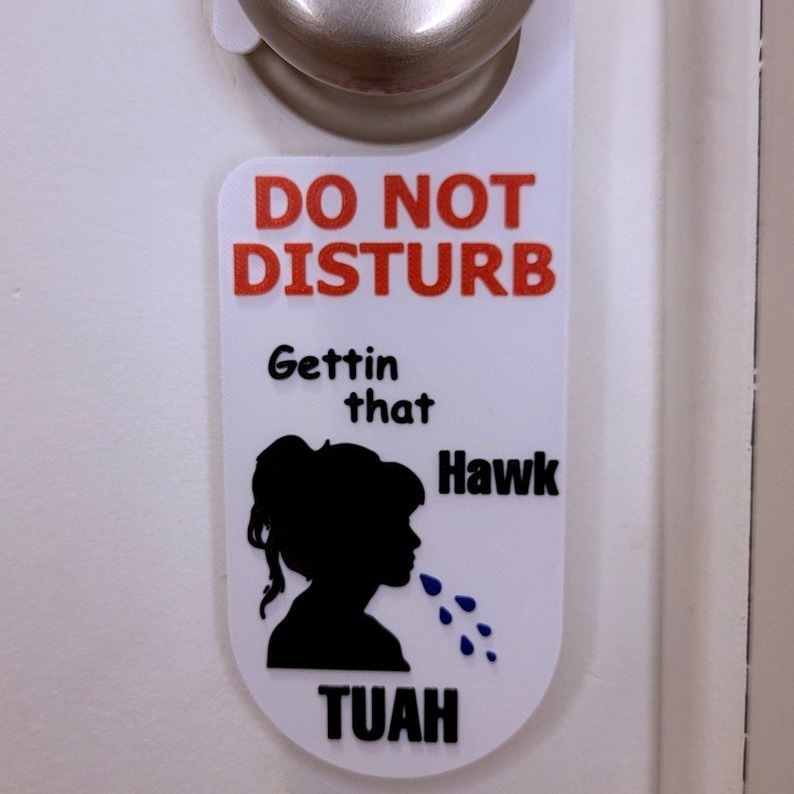 Do Not Disturb The Doorplate