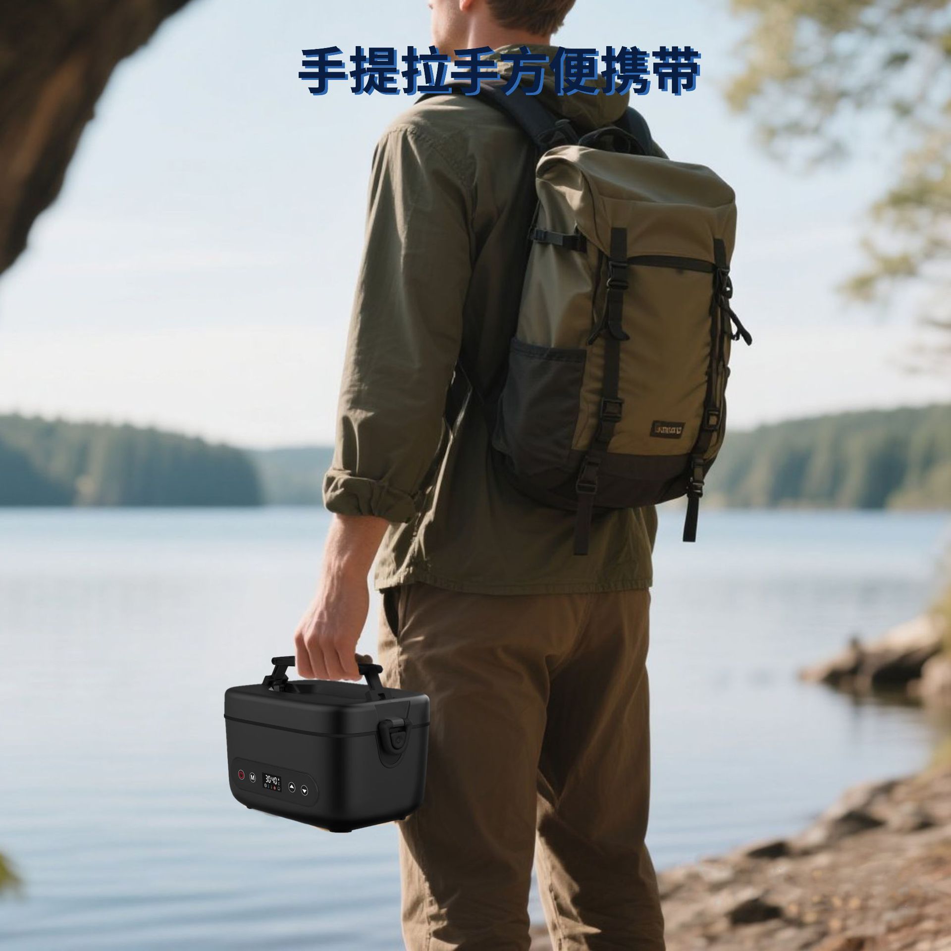 Charging Heating Lunch Box For Office Workers With Inner Liner Compartment Insulated And Portable - Image 4