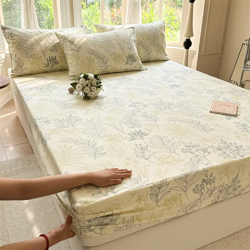 Pure Cotton Crash Fitted Sheet Thickened