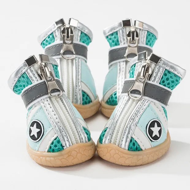 Dog Shoes Anti drop Breathable Shoes Green Star - Shop at LoveMi