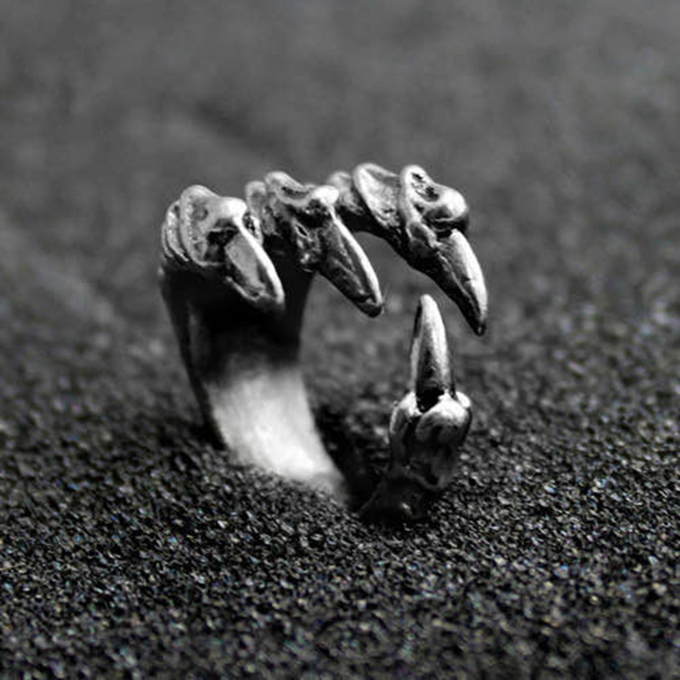 Skull Ring Rock-style Jewelry Electroplated