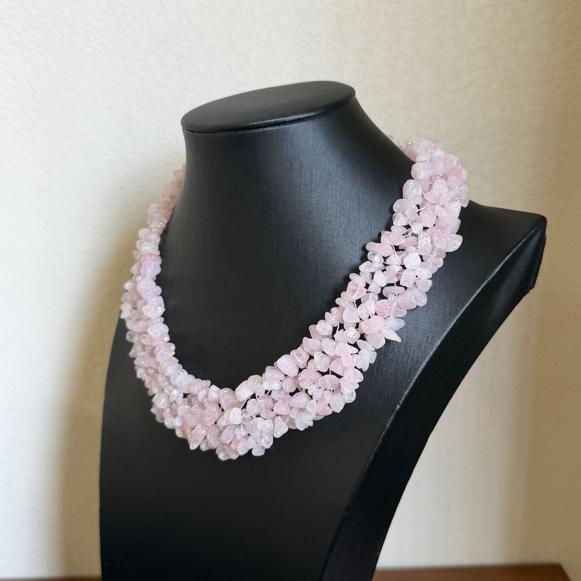 Natural Stone Layered Necklace, picture 2 of 6