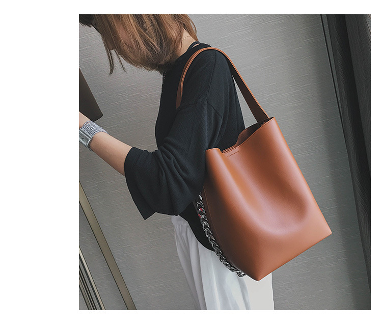 Title 3, Korean style simple picture bucket bag