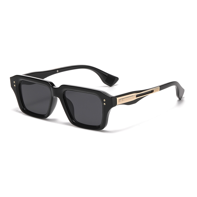 Square-rimmed Glasses European And American Beige Chic Watch The Trend