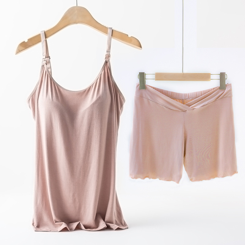 Underwired Padded Pregnant Woman Breastfeeding Overall Dress Set