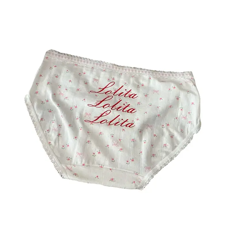 French-style Retro Floral Cute Womens Thongs