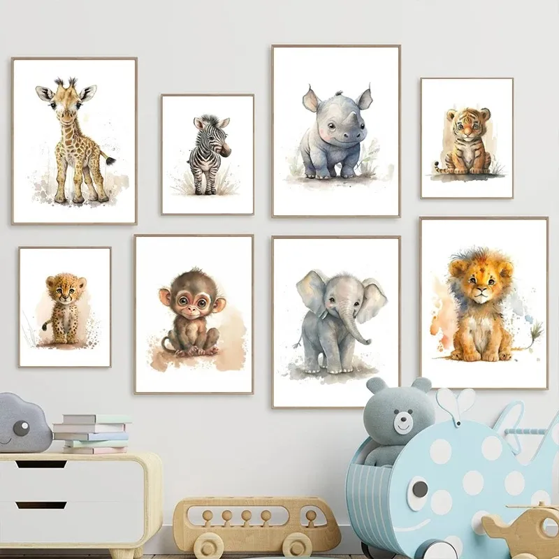 Cute Bedroom Wall Art Hanging Painting - 8Pcs