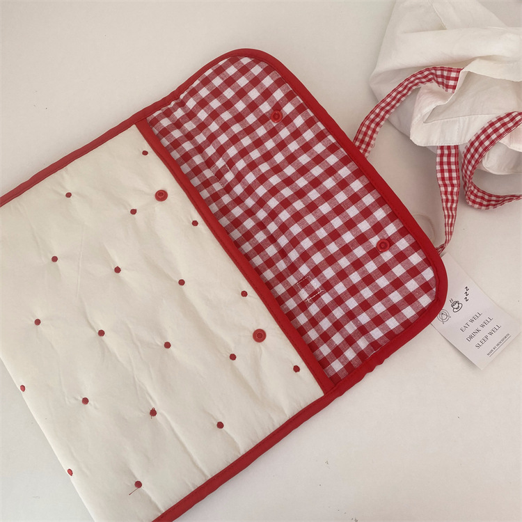 Embroidered Rabbit Pattern Portable Tablet Storage Bag - Image 2