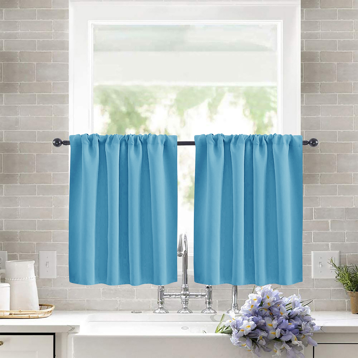 Shade Solid-color  High-precision Short Curtain