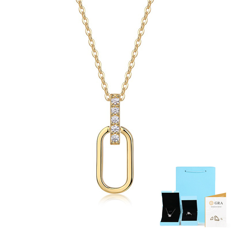 Simple Style U-shaped French Twin Clavicle Chain