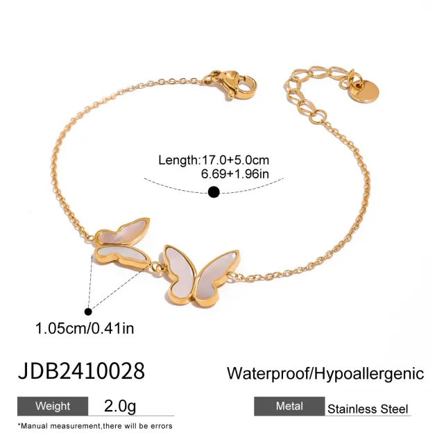 Blaire Butterfly Pearl Necklace Jdb2410028 - Shop at LoveMi