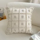 White Plaid Square X 45Cm