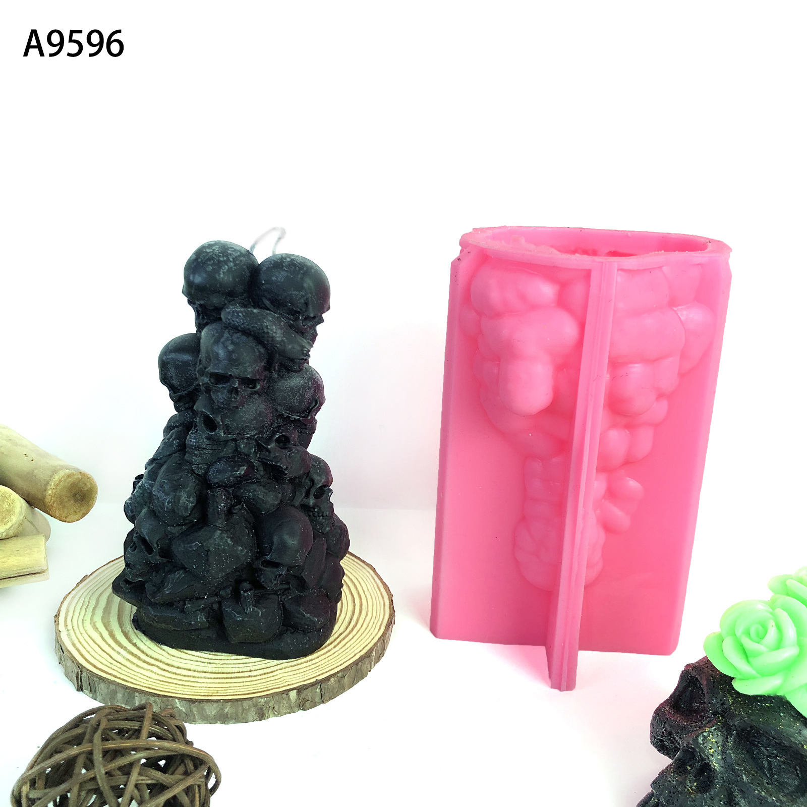 Skull Candle Silicone Mold Candle Mould Three-dimensional