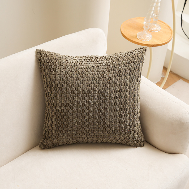 Solid Color Minimalist Double-sided Living Room Office Decoration Bedside Pillow