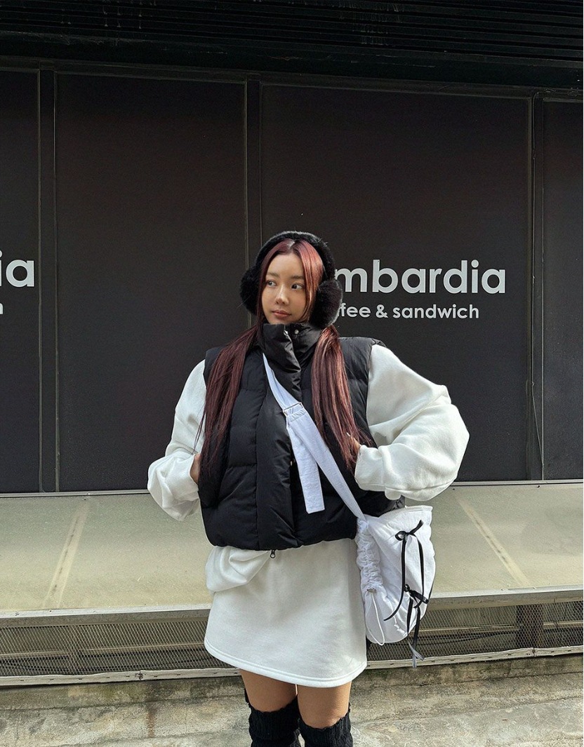 Bowknot Cotton-padded One-shoulder Women's Corssbody Bag