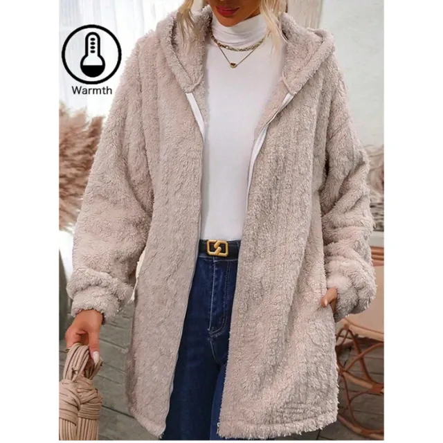 Hooded Long Sleeve Coat Top Women's Cardigan Linen Color S - Shop at LoveMi