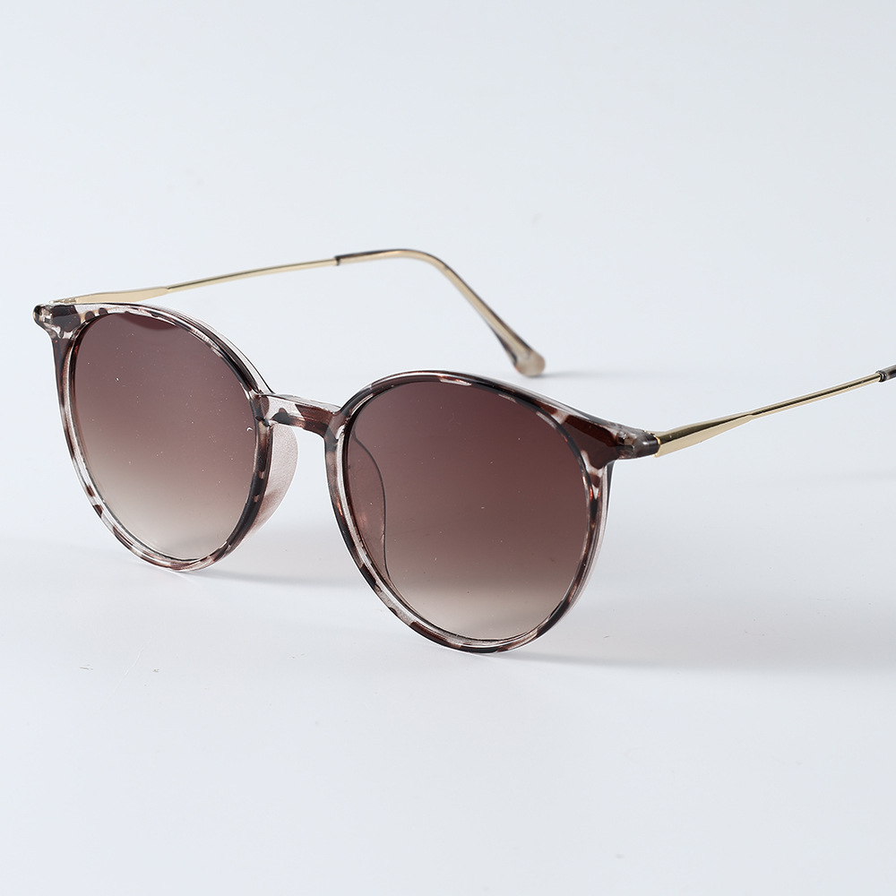 New Artistic Round Frame Women’s All-match Face-looking Small Sunglasses