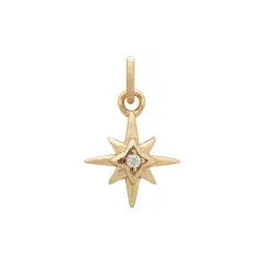 Titanium Steel Diy Small Pendant Necklace Female Butterfly Love Sun Cross Zircon Necklace - Star - View 1