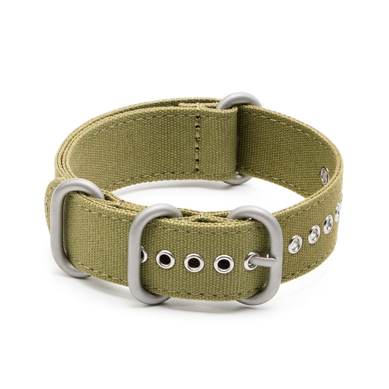 Army Green Silver Buckle