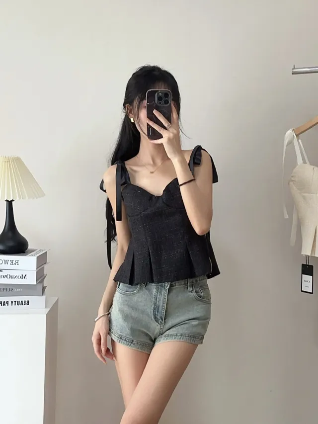 Design Sense Slim fit Slimming Strap Tube Top Black - Shop at LoveMi