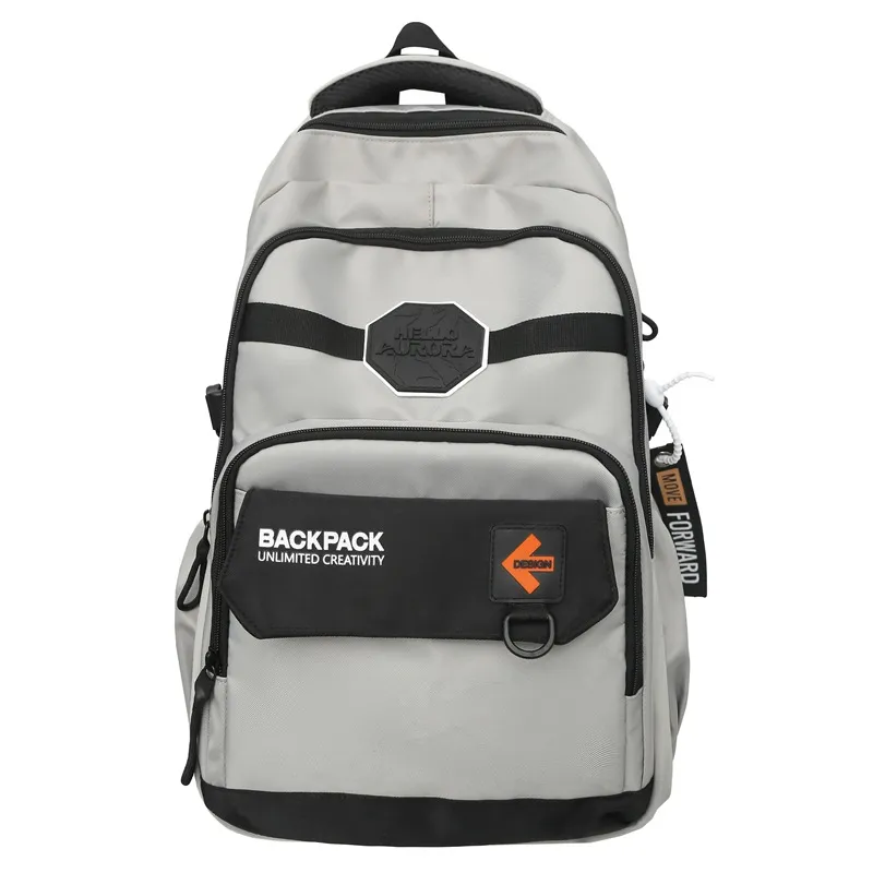 Large Capacity Simple Computer Travel Bag - Gray