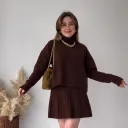 Maroon High Collar