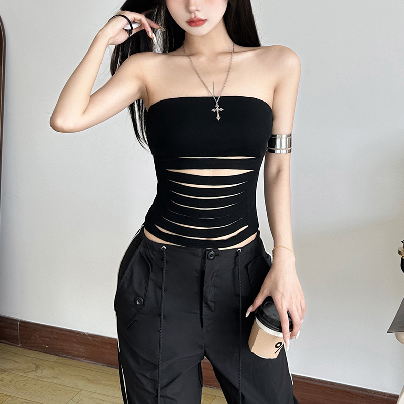 Solid Color Sexy Hot Girl Tube Top Vest