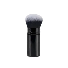 Portable Telescopic Powder Brush Chin Finishing Shading Makeup Tools - Black - View 1