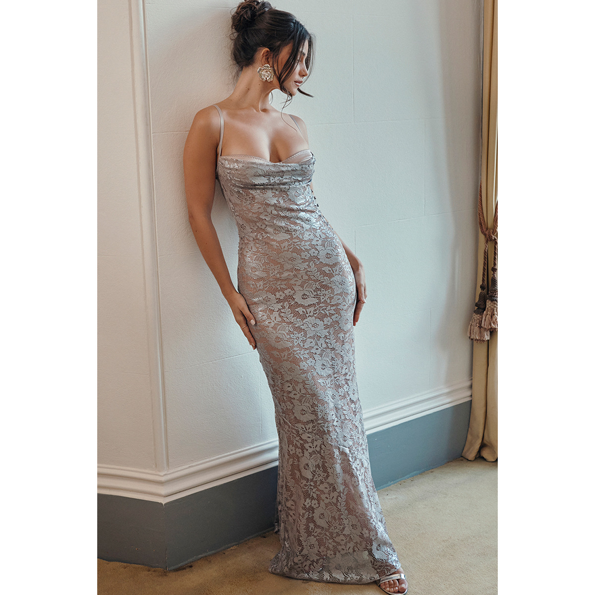 Lace Strap Backless Party Dress, picture 8 of 10