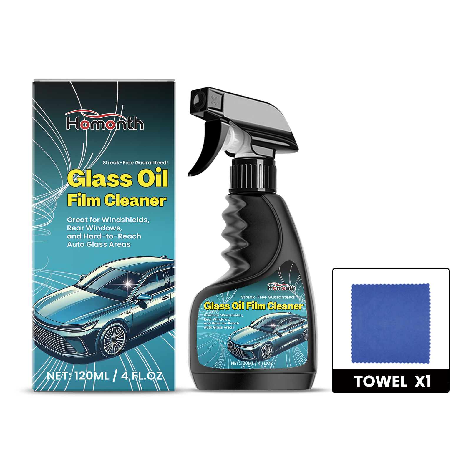 Glass Oil Film Cleaner Oil Removal Cleaning