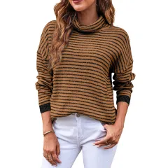 Loose Striped Lazy Sweater Women's European And American - Lc2723247 P2017 - View 1
