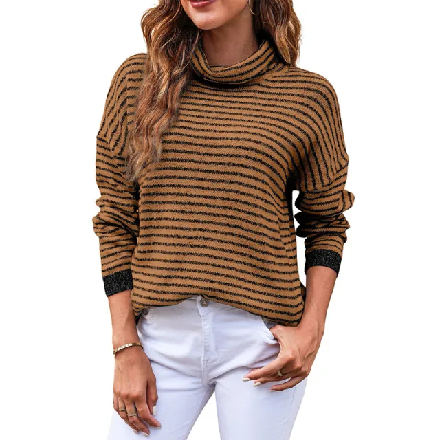 Loose Striped Lazy Sweater Women's European And American Lc2723247 P2017 - Shop at LoveMi