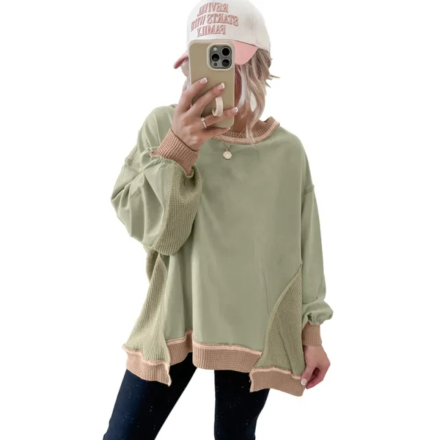 New Round neck Long sleeve Casual Versatile Hoodie Lc25320042P2809 - Shop at LoveMi