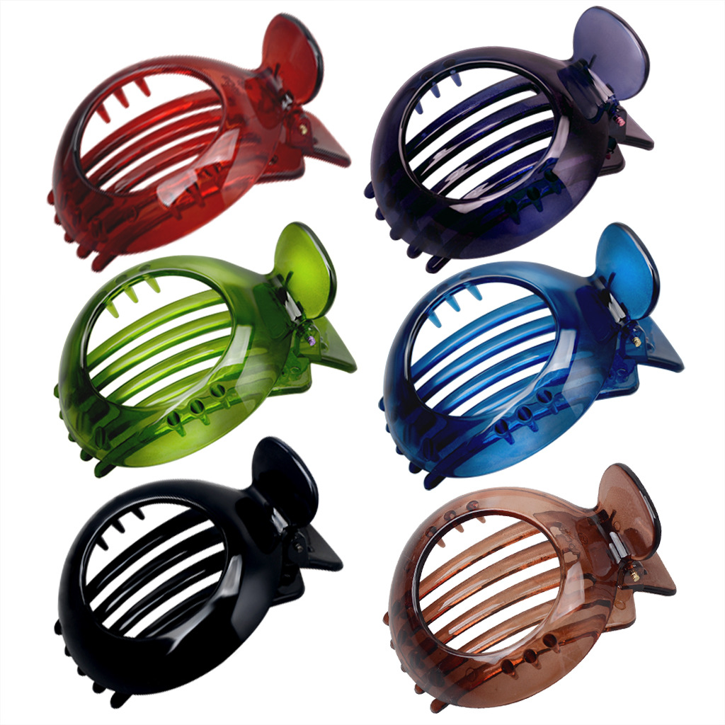 European And American Stylish Round Hollow Hair Plug Barrettes