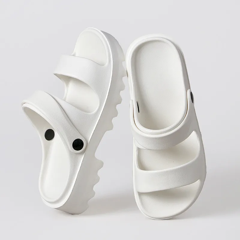 Thick Bottom Sandals Women's Height Increasing Wear-resistant - White