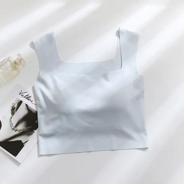 Non marking Fixing Cup Sling Vest With Chest Pad For Women Blue - Shop at LoveMi