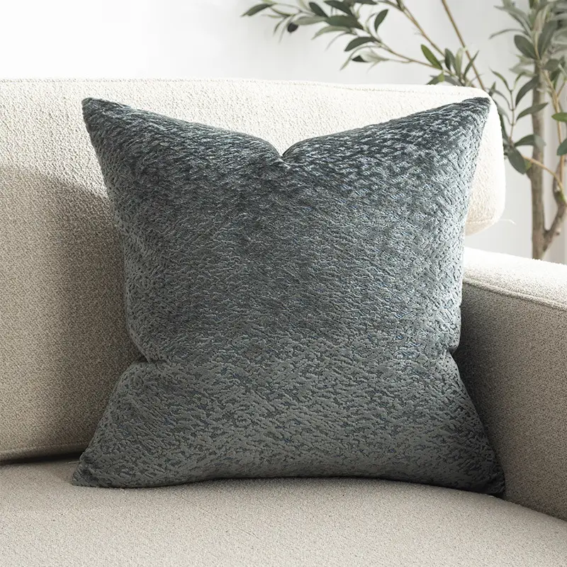 Light Luxury Cut Pile Simple Home Living Room Sofa Pillowcase