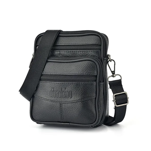 New Men's Waist Bag Multi functional Shoulder Messenger Bag Can Wear Mobile Phone Belt Pouch Black - Shop at LoveMi