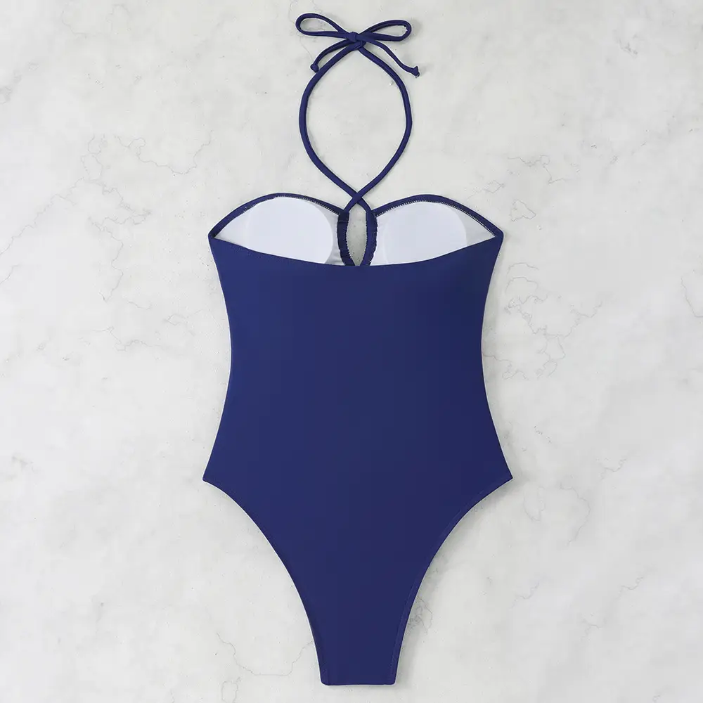 Sexy Slim-fit Hollow-out Halter Swimsuit