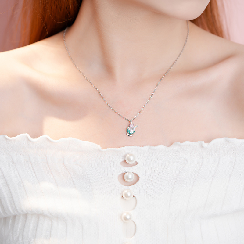 Seaside Series Shaved Ice Necklace For Women