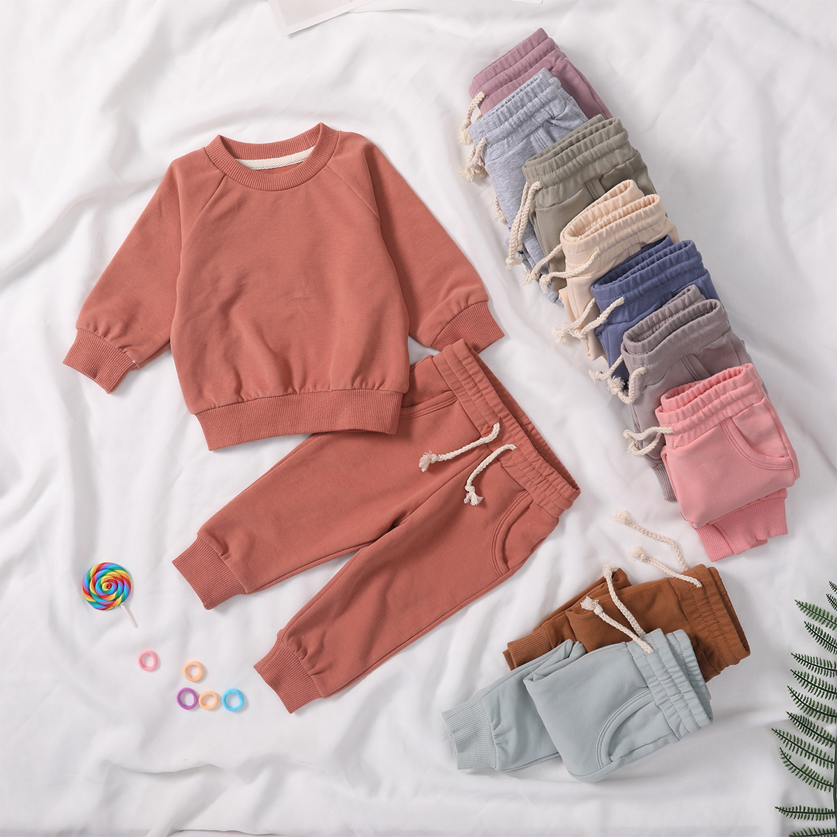 Children's Homewear Sweatshirt And Pants Set