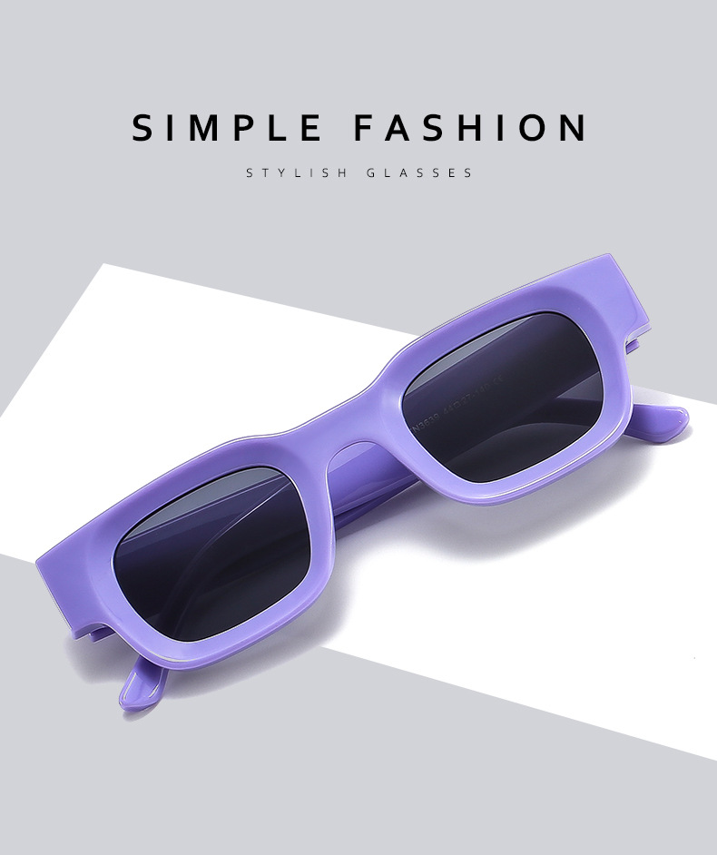 Title 2, New Candy Color Square Sunglasses Fashion Small...