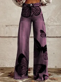 European And American Plus Size Women's Denim Casual Pants - 12Figure-5Xl - View 1