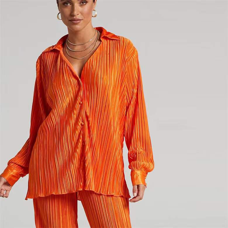 V-Neck Shirt and Wide-Leg Trouser Set, picture 9 of 12