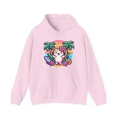 Autumn And Winter European And American Cartoon Sports Hoodie Light Pink - Shop at LoveMi