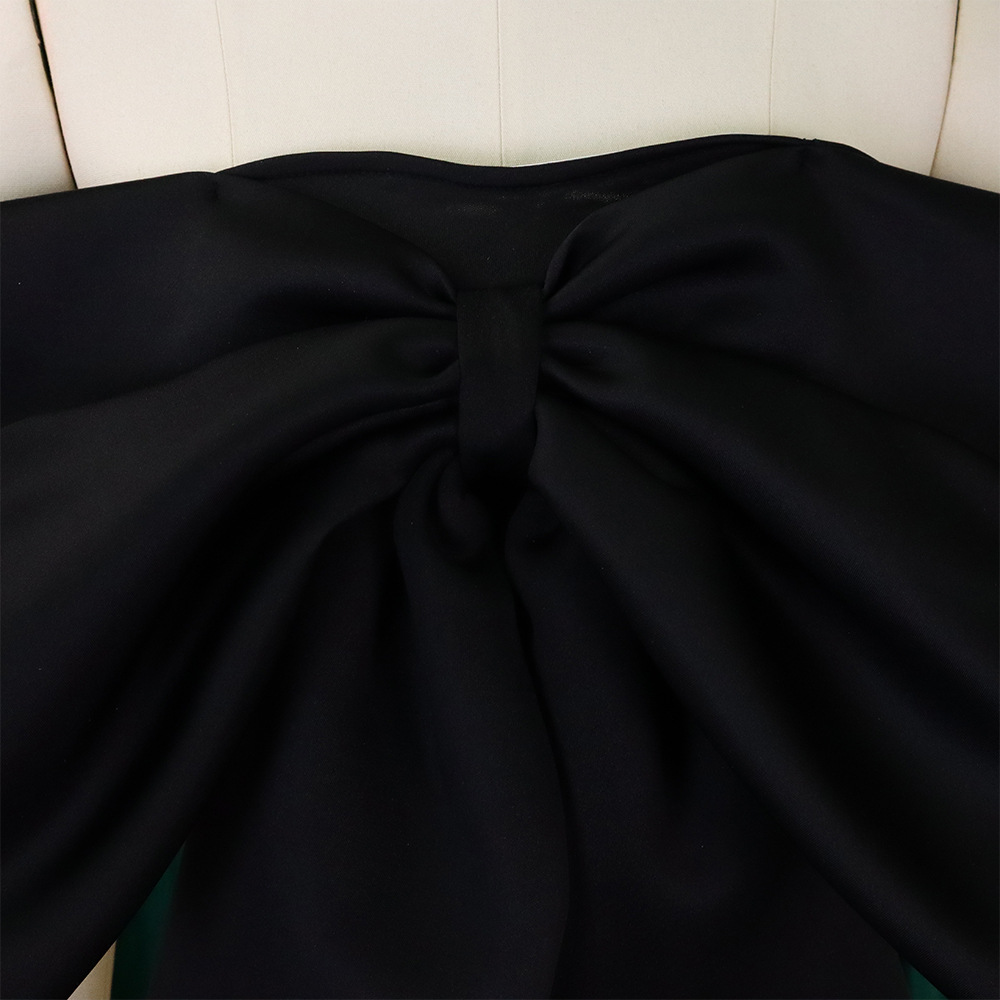 Bow Chest Wrap Strapless All-matching Short Top