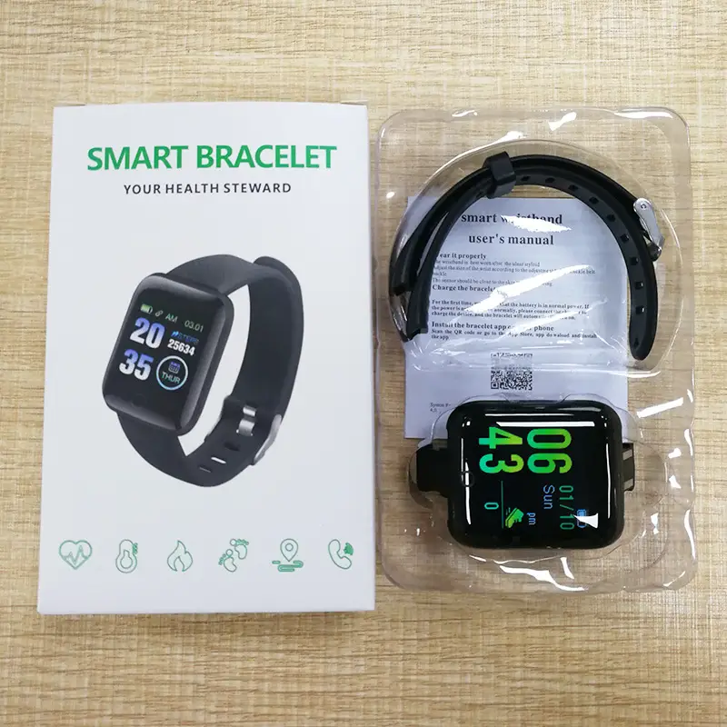 Color Screen Bracelet Sport Step Counting Bluetooth Reminder Heart Rate Blood Pressure