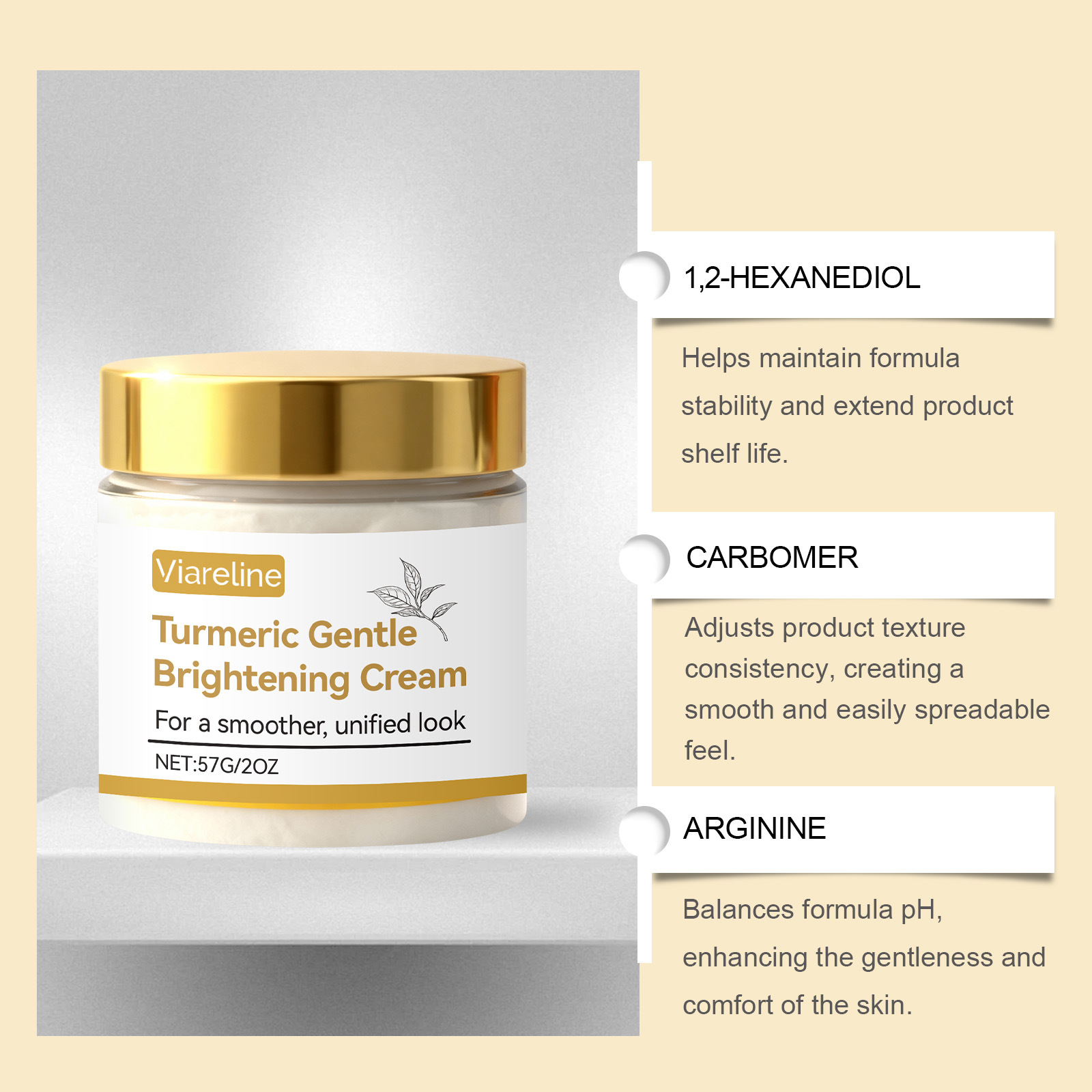 Gentle Moisturizing Turmeric Cream