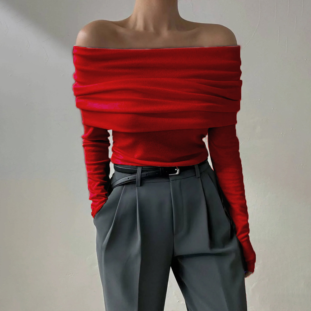 Designer, Figure-flattering, Slimming Wrap-style Knit Sweater For Women