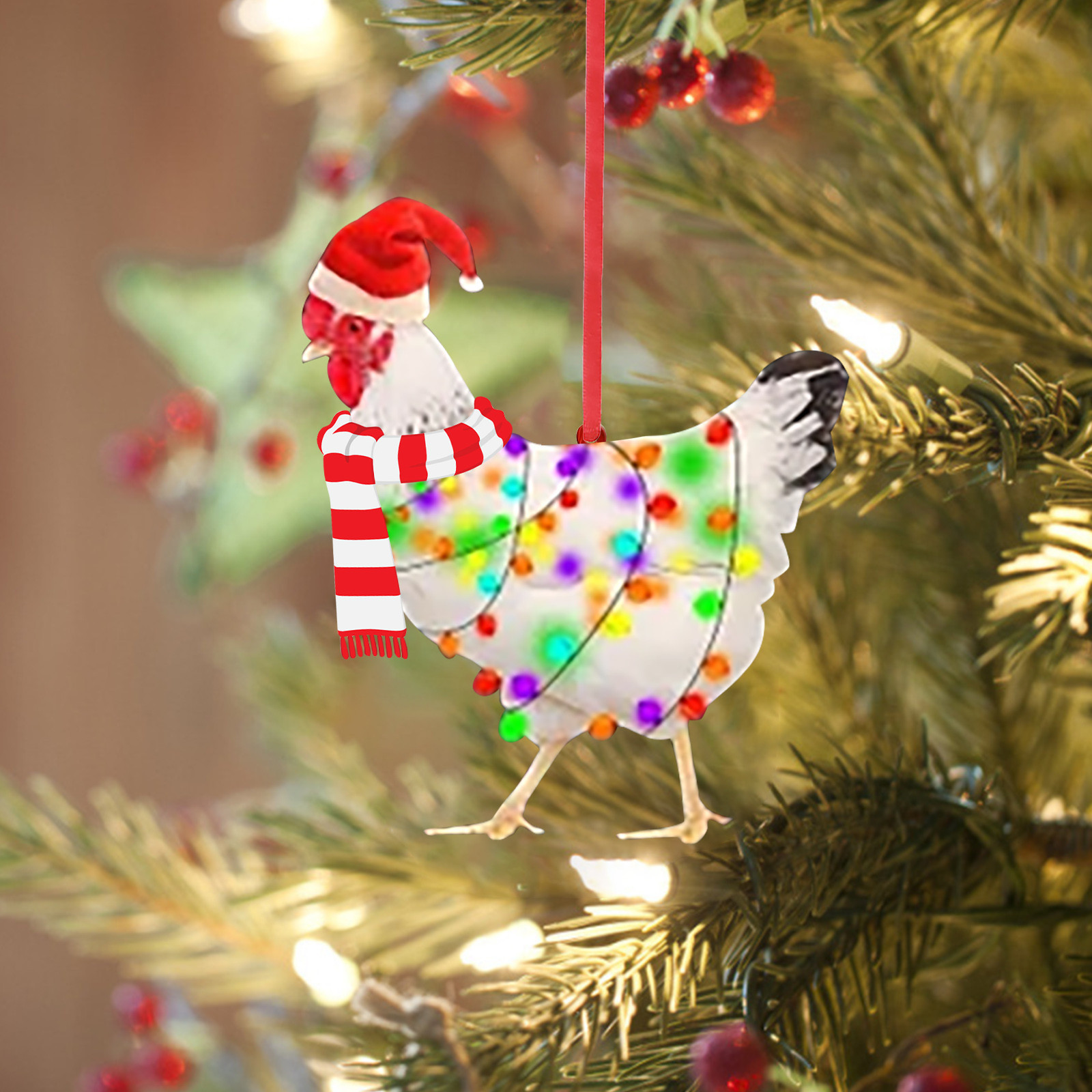 Title 5, Christmas Pendant Car Automobile Hanging Orname...